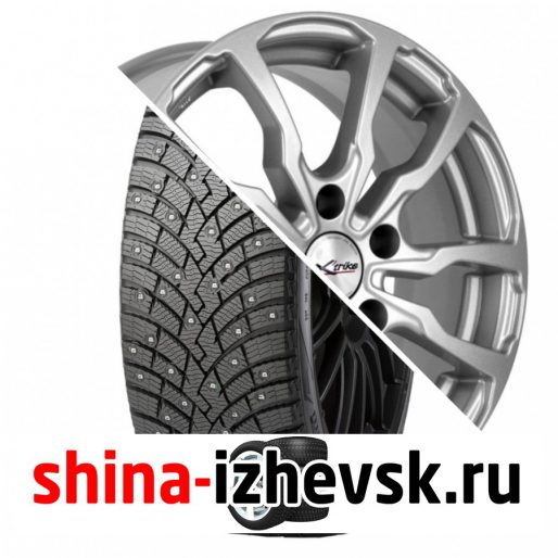 Колесо в сборе Pirelli Winter Ice Zero 2 215/65 R16 T 102 + X-trike X117 6.5xR16 5×114.3 ET45 DIA60.1 Глянцевый серебристый в Ижевске